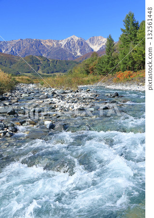 Fall of the foot of Mount Hakuba 132561448