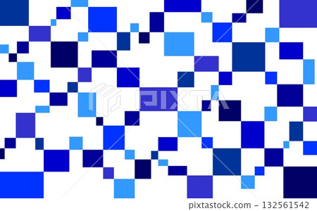 Geometric pattern, square, white background, blue, navy, purple 132561542