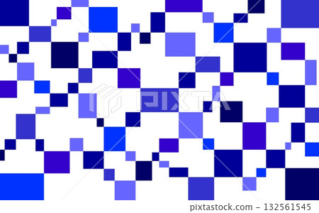 Geometric pattern, square, white background, blue, navy, purple 132561545