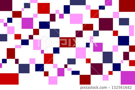 幾何圖案,正方形,白色背景,紅色,粉紅色,藏青色 幾何圖案,正方形,白色背景,紅色,粉紅色,藏青色 132561682