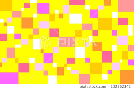 Geometric pattern, square, yellow, pink, orange, white Geometric pattern, square, yellow, pink, orange, white 132562341