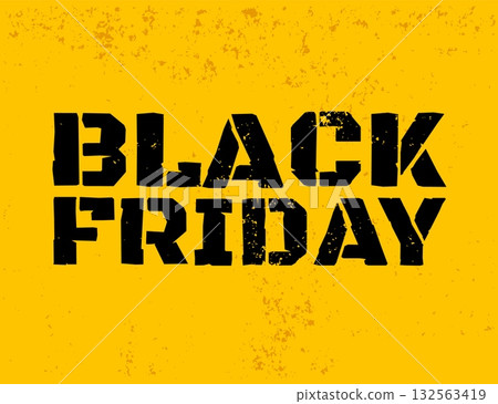 Black Friday sale banner template design. Vector illustration. Black Friday sale banner template design. Vector illustration. 132563419
