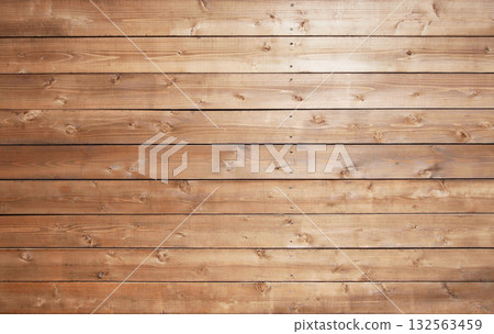Horizontal background image 2 of brown boards with wood grain and knots 132563459