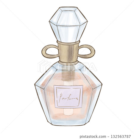Perfume bottle orange 132563787
