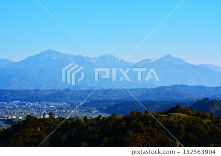 Echigo Miyama with first crown snow 132563904