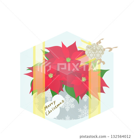 禮物_一品紅插圖 禮物_一品紅插圖 132564012