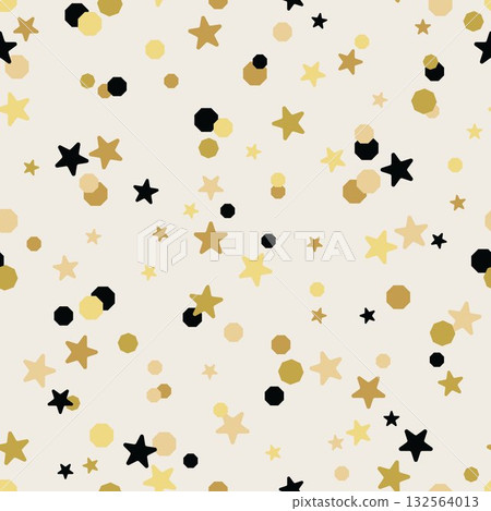 CONFETTI star seamless pattern golden shimmering backdrop dots classy wallpaper shinning decorative element background texture spread CONFETTI star seamless pattern golden shimmering backdrop dots classy wallpaper shinning decorative element background texture spread 132564013