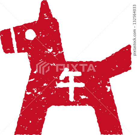 紅色馬印章,帶有“馬”的漢字,向量圖 紅色馬印章,帶有“馬”的漢字,向量圖 132564033