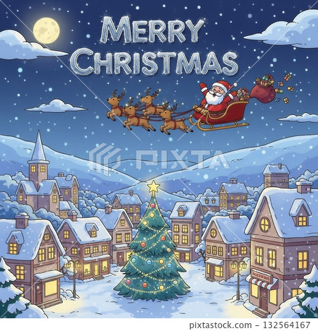滑稽可愛的聖誕插畫 4 132564167