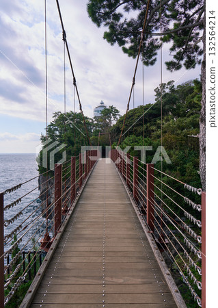Jogasaki Coast, view from the entrance to Kadowaki Suspension Bridge Jogasaki Coast, view from the entrance to Kadowaki Suspension Bridge 132564214