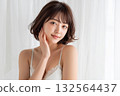 Beautiful bare skin female portrait Beautiful bare skin female portrait 132564437