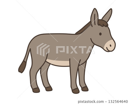 Donkey illustration Donkey illustration 132564640