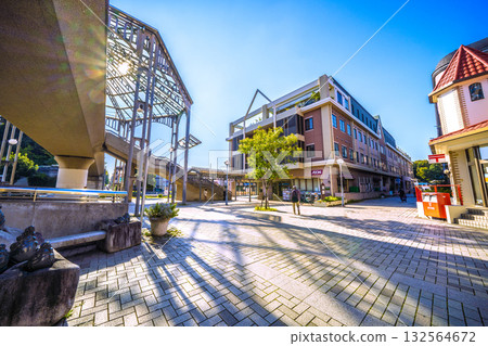 日本橫濱城市景觀，俯瞰橫濱市營地鐵中川站（東京都會大學橫濱校區前） 132564672