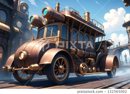 Steampunk-style scenery (vehicles) 132565002