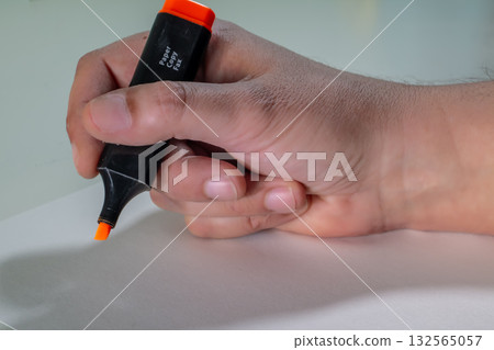 A Student's Hand Ready for Study. A Student's Hand Ready for Study. 132565057