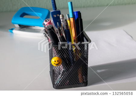 Back to School Supplies on a Table. 132565058