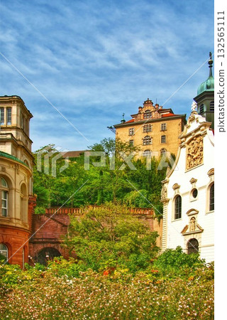 Historic Architecture and Greenery in Central Baden-Baden, Germany Historic Architecture and Greenery in Central Baden-Baden, Germany 132565111