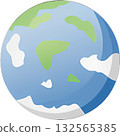 Earth as a Simple Icon  132565385