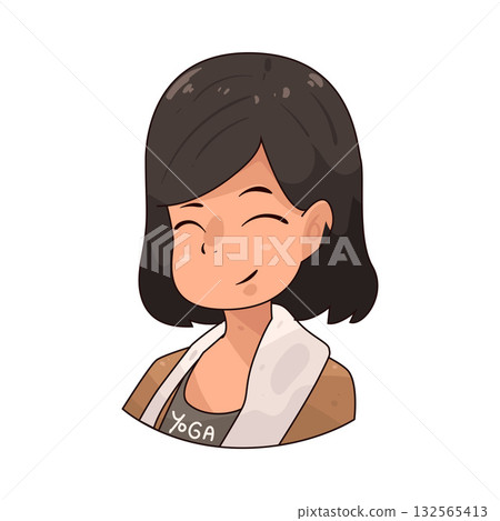 illustration of Yoga Teacher illustration of Yoga Teacher 132565413