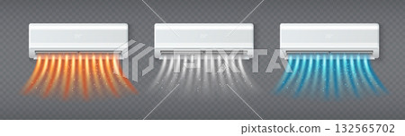 Air condition 3d systems with airflow Air condition 3d systems with airflow 132565702