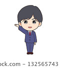 Icon / Salaryman / Different Expressions - Smile 132565743