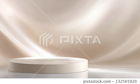 Luxurious product display background (white) Luxurious product display background (white) 132565920