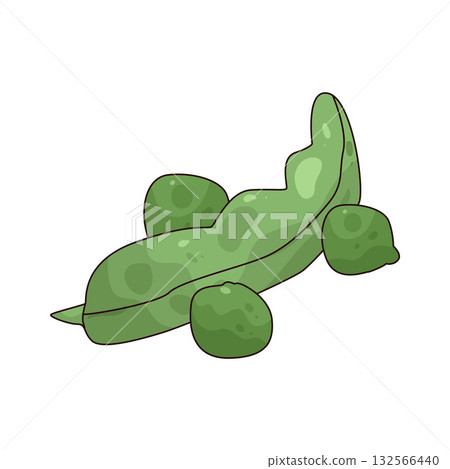 illustration of Peas illustration of Peas 132566440