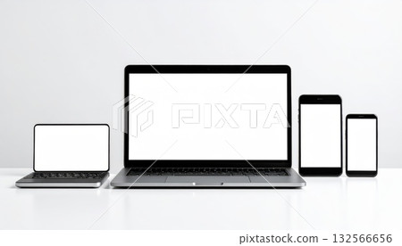 "AI Image" Digital gadgets on a white background "AI Image" Digital gadgets on a white background 132566656