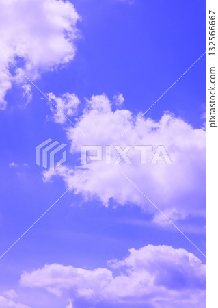 Blue sky with clouds (wallpaper material) 132566667