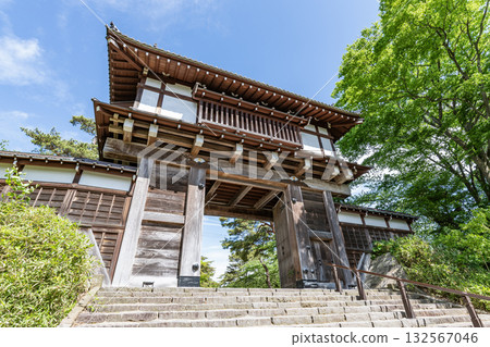 Akita City, Akita Prefecture, Senshu Park, Kubota Castle Main Gate (Ichinomon) 132567046