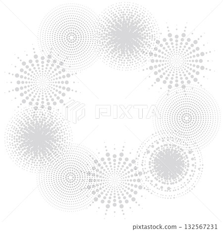 白色邊框,帶有各種點狀圖案 白色邊框,帶有各種點狀圖案 132567231