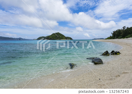 Furuzamami Beach boasts some of the clearest water on Zamami Island 132567243