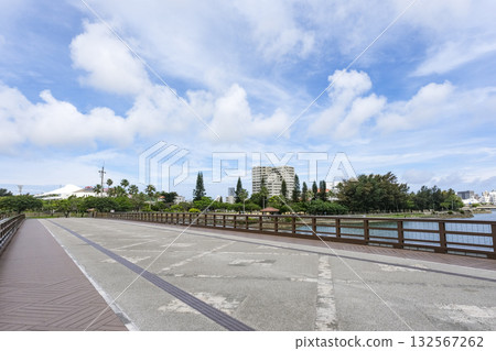 Kokuba River and Onoyama Park flowing through Naha City Kokuba River and Onoyama Park flowing through Naha City 132567262