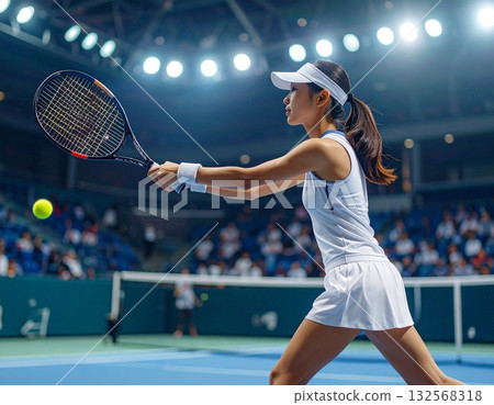 打網球的女人 132568318