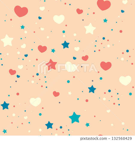 romantic seamless pattern 132568429