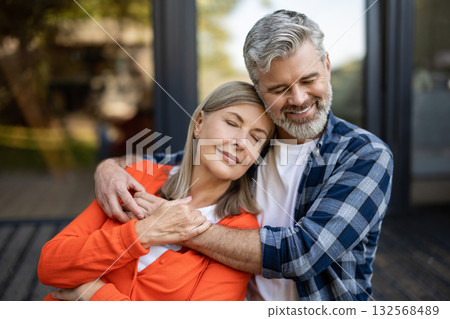 Senior couple spending time together and feeling in love Senior couple spending time together and feeling in love 132568489