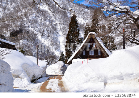 冬季 五簇山 菅沼 合掌村 132568874