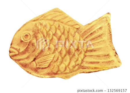 Illustration of taiyaki Illustration of taiyaki 132569157