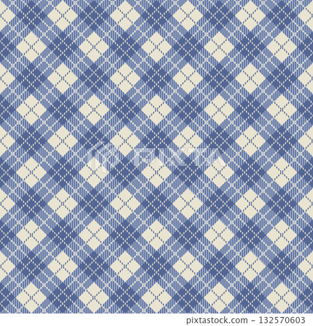 Navy Check Classic Plaid Pattern Navy Check Classic Plaid Pattern 132570603