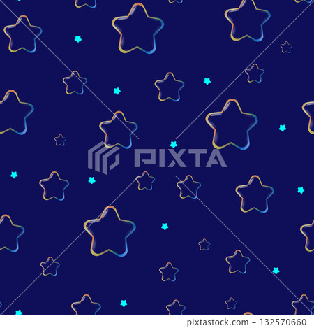 Starry Night Abstract Background. Seamless Pattern With Many Outline Stars of different size. Bubble stars Elements On Dark Blue Sky. Magic Bright Wallpaper. Sweet Dreams. Kids pattern. Starry Night Abstract Background. Seamless Pattern With Many Outline Stars of different size. Bubble stars Elements On Dark Blue Sky. Magic Bright Wallpaper. Sweet Dreams. Kids pattern. 132570660