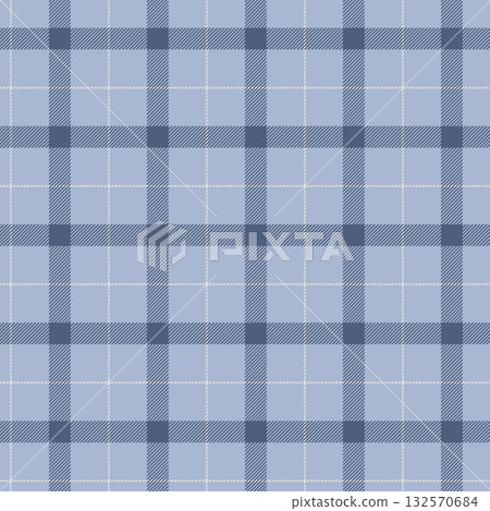 Minimal Blue White Plaid Pattern 132570684