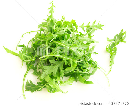 fresh farm arugula on a white background fresh farm arugula on a white background 132571770