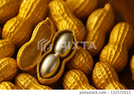 Silver Peanuts | Silver peanuts with golden shells 132572015