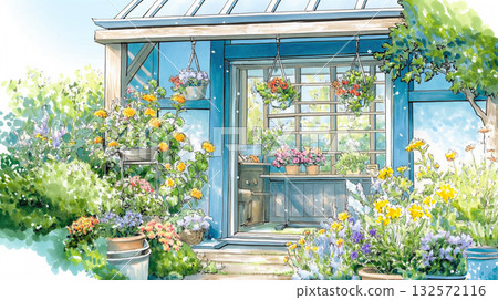 溫暖的午後,陽光透過樹木花草灑在房間和花園裡 | G-pen風格 - 與光和自然共生 溫暖的午後,陽光透過樹木花草灑在房間和花園裡 | G-pen風格 - 與光和自然共生 132572116