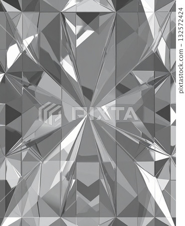 銀色多邊形構成的幾何背景,能夠反射光線 銀色多邊形構成的幾何背景,能夠反射光線 132572424