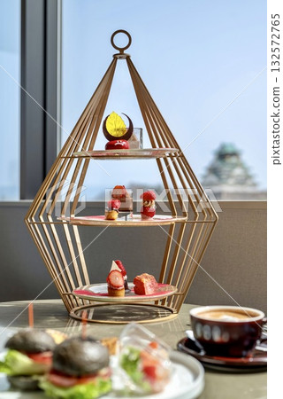 Osaka Castle View Afternoon Tea Strawberry Sweets Set Osaka Castle View Afternoon Tea Strawberry Sweets Set 132572765