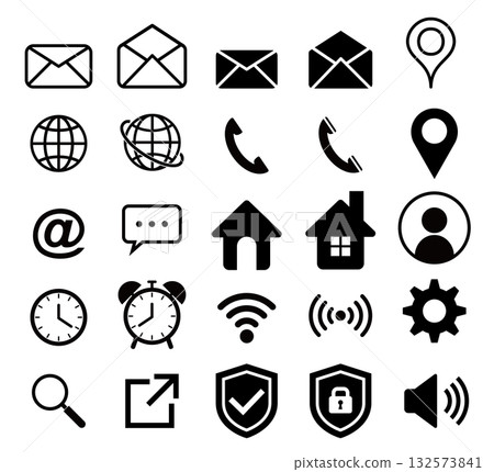 Internet related vector illustration icon set Internet related vector illustration icon set 132573841