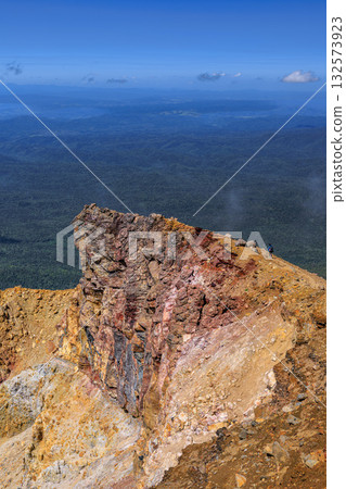 The rocky ridges of Mt. Meakan - a magnificent landscape woven with the colors of the earth The rocky ridges of Mt. Meakan - a magnificent landscape woven with the colors of the earth 132573923