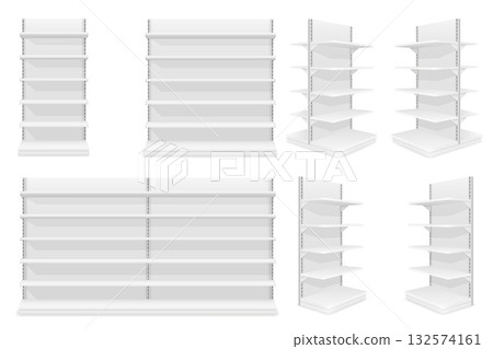 shelving rack for store in shop market cartoon stock vector illustration shelving rack for store in shop market cartoon stock vector illustration 132574161