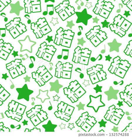 綠色結無縫圖案 132574288